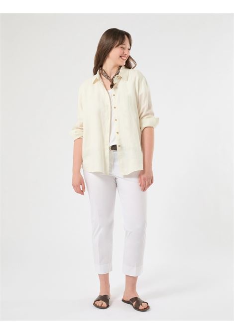Camicia in lino - AVORIO PERSONA by M.Rinaldi | PMRWHISKY006